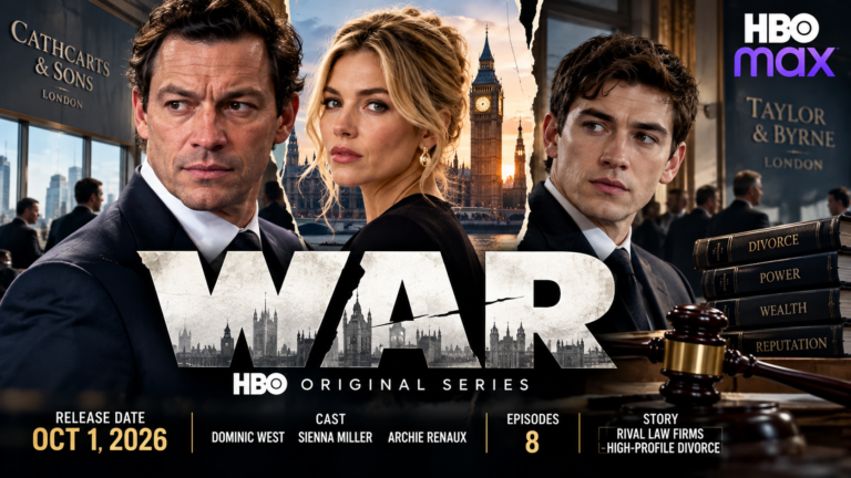 WAR 2026 HBO Max series featuring Dominic West and Sienna Miller
