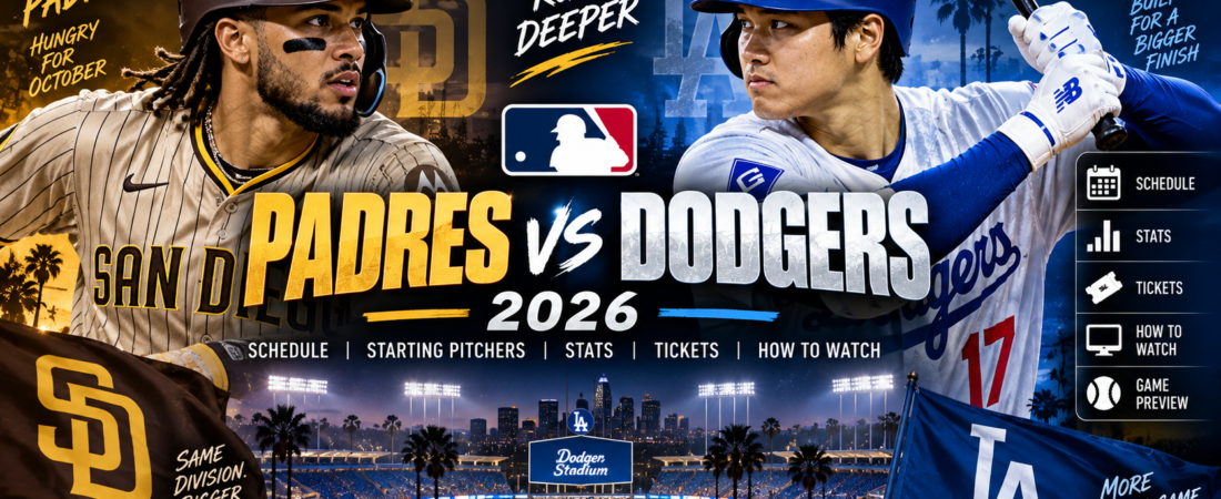 Padres vs Dodgers 2026: Schedule, Prediction, Starting Pitchers, Stats, Tickets & How to Watch