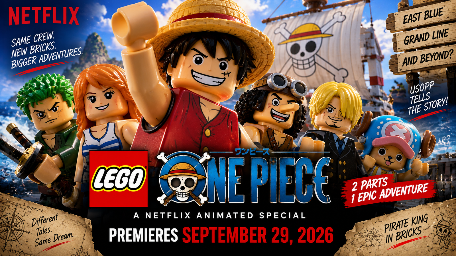 LEGO ONE PIECE Netflix Wiki: Release Date, Cast, Story, Episodes, Characters & Review