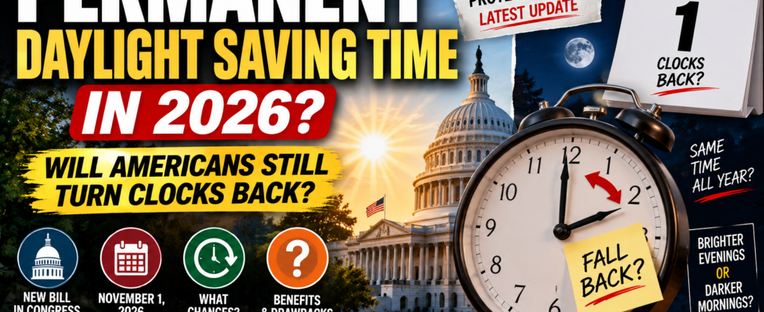 Permanent Daylight Saving Time 2026: Will Americans Still Turn Clocks Back?