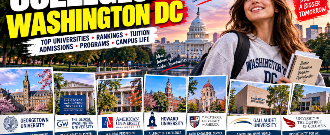 Colleges in Washington DC: Best Universities, Rankings, Tuition, Acceptance Rates & Programs 2026
